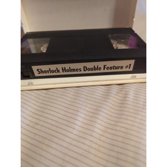 Rare Sherlock Holmes Double Feature #1 VHS Tape Secret Weapon Terror by Night - Picture 3 of 3